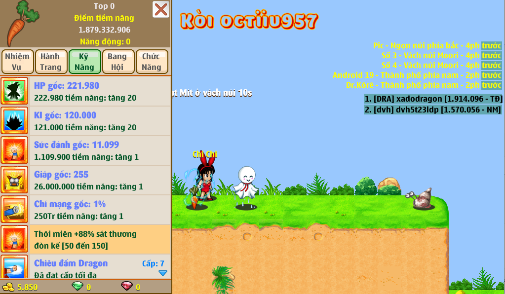 Nick Ngọc Rồng Online VIP giá rẻ, NickDaoQuan.Com, Shop Nick Ngọc Rồng