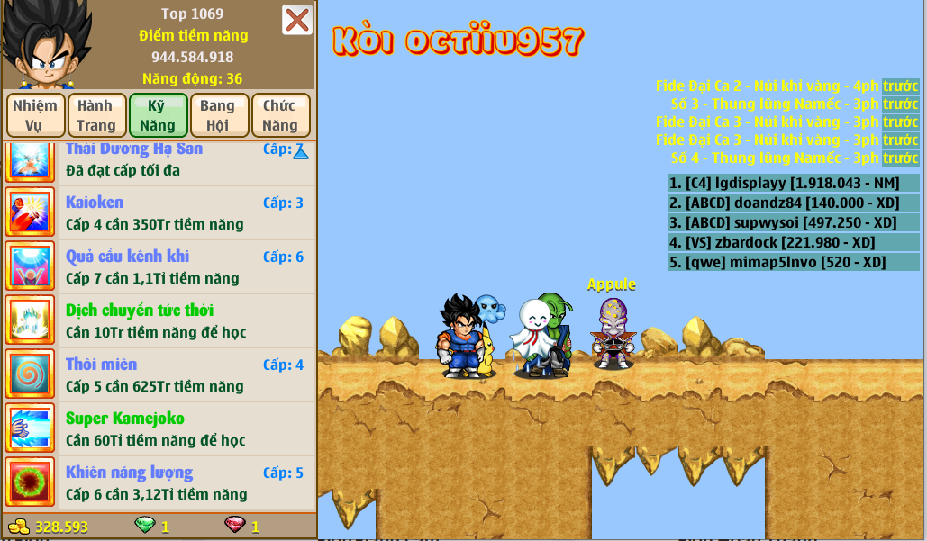 Nick Ngọc Rồng Online VIP giá rẻ, NickDaoQuan.Com, Shop Nick Ngọc Rồng