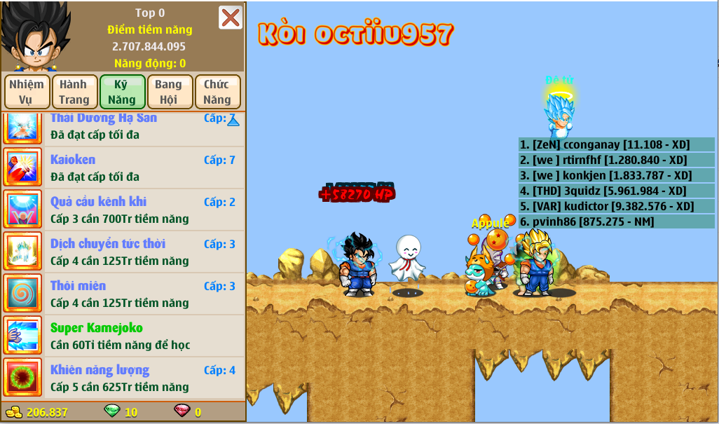 Nick Ngọc Rồng Online VIP giá rẻ, NickDaoQuan.Com, Shop Nick Ngọc Rồng