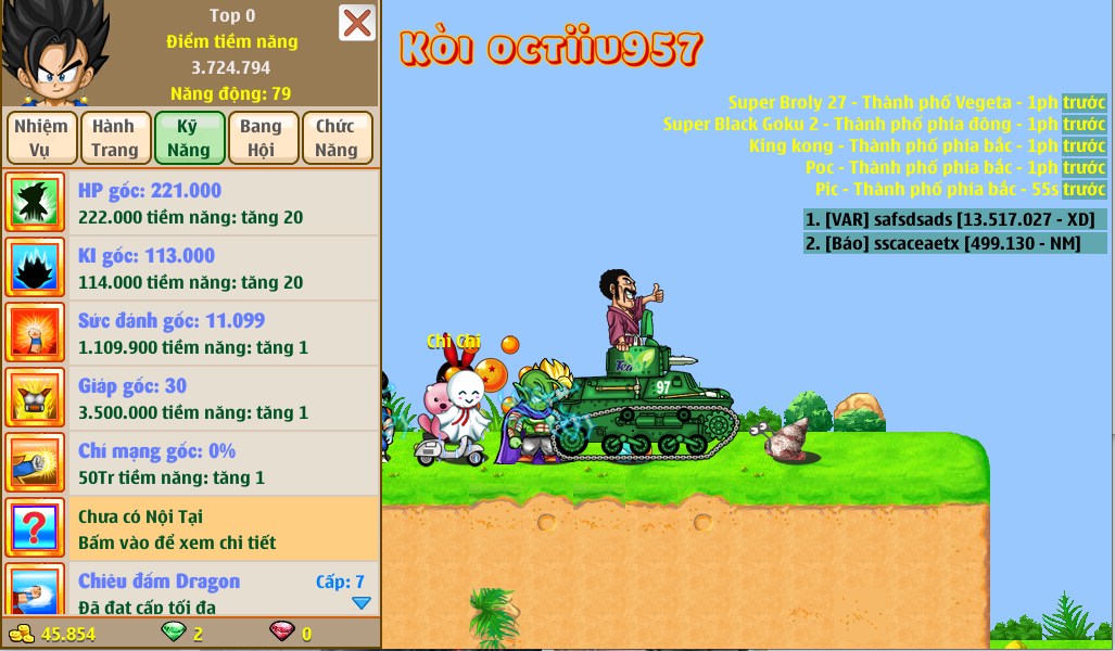 Nick Ngọc Rồng Online VIP giá rẻ, NickDaoQuan.Com, Shop Nick Ngọc Rồng