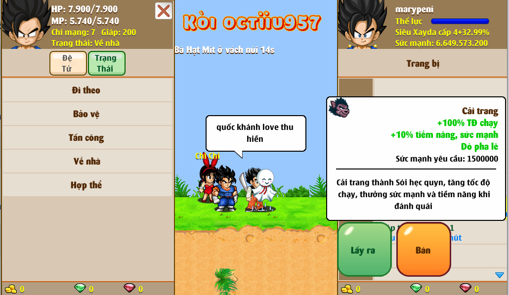 Nick Ngọc Rồng Online VIP giá rẻ, NickDaoQuan.Com, Shop Nick Ngọc Rồng