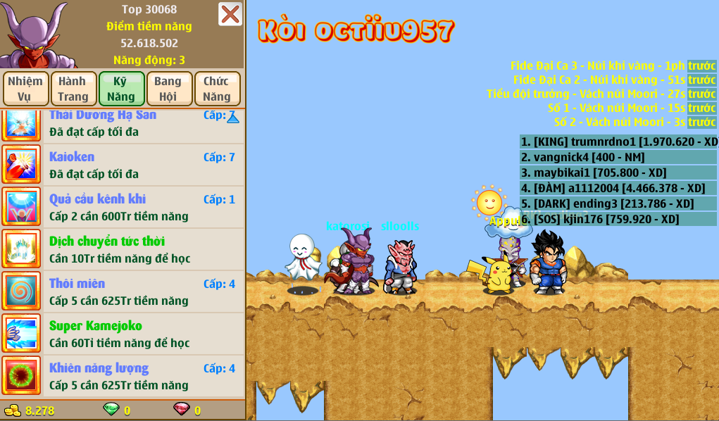 Nick Ngọc Rồng Online VIP giá rẻ, NickDaoQuan.Com, Shop Nick Ngọc Rồng