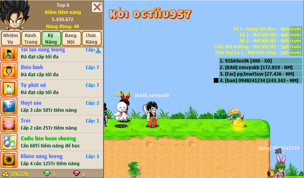 Nick Ngọc Rồng Online VIP giá rẻ, NickDaoQuan.Com, Shop Nick Ngọc Rồng