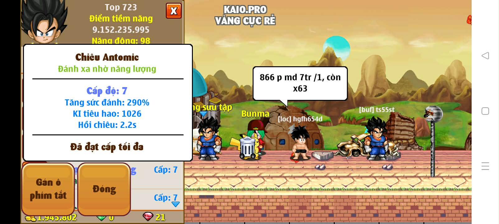 Nick Ngọc Rồng Online VIP giá rẻ, NickDaoQuan.Com, Shop Nick Ngọc Rồng