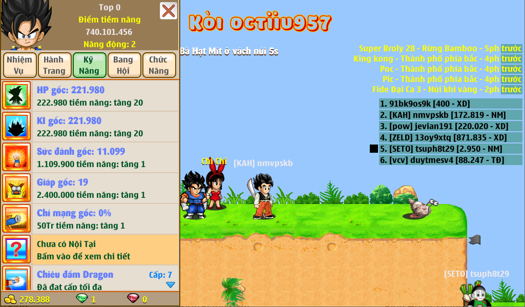 Nick Ngọc Rồng Online VIP giá rẻ, NickDaoQuan.Com, Shop Nick Ngọc Rồng