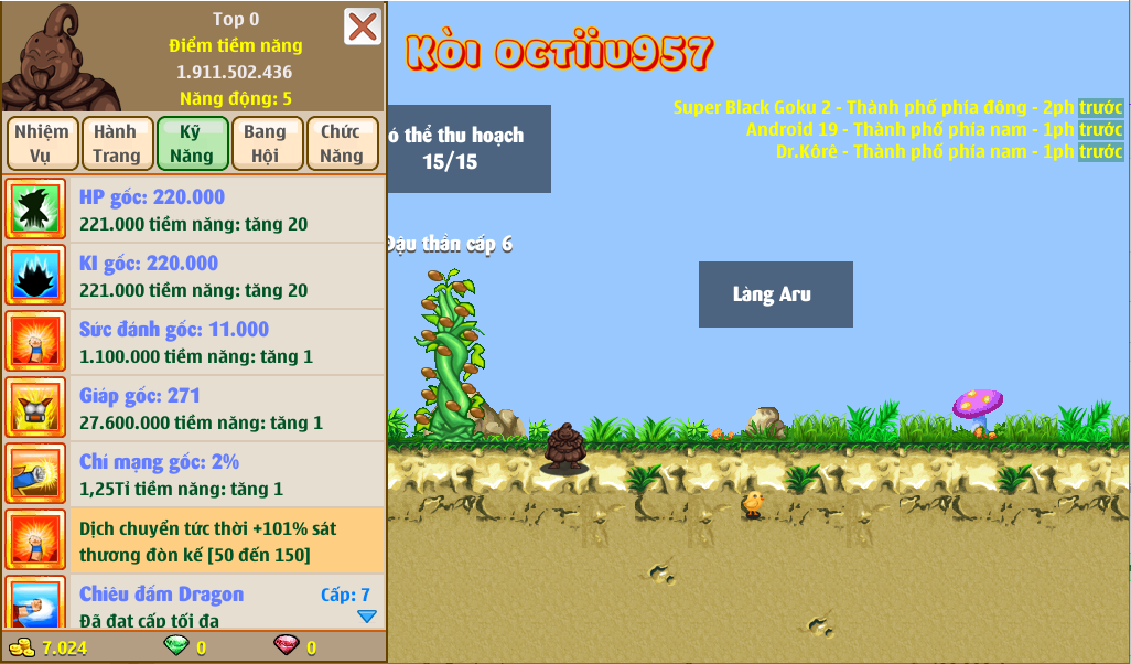 Nick Ngọc Rồng Online VIP giá rẻ, NickDaoQuan.Com, Shop Nick Ngọc Rồng