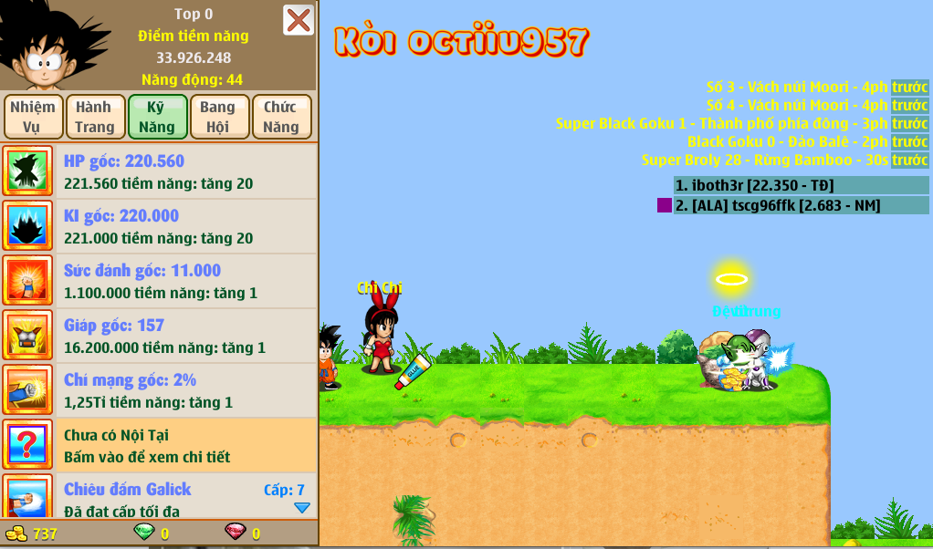 Nick Ngọc Rồng Online VIP giá rẻ, NickDaoQuan.Com, Shop Nick Ngọc Rồng