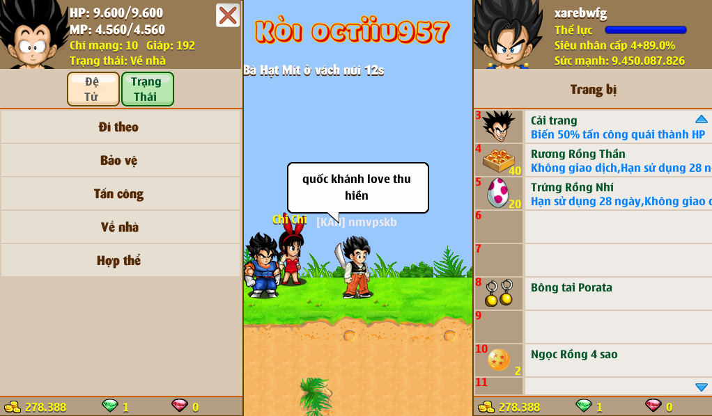 Nick Ngọc Rồng Online VIP giá rẻ, NickDaoQuan.Com, Shop Nick Ngọc Rồng