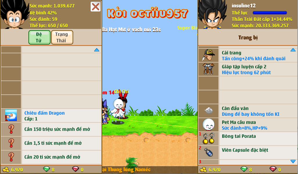 Nick Ngọc Rồng Online VIP giá rẻ, NickDaoQuan.Com, Shop Nick Ngọc Rồng