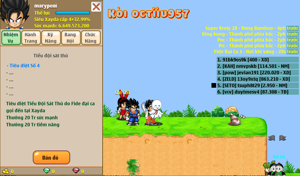 Nick Ngọc Rồng Online VIP giá rẻ, NickDaoQuan.Com, Shop Nick Ngọc Rồng