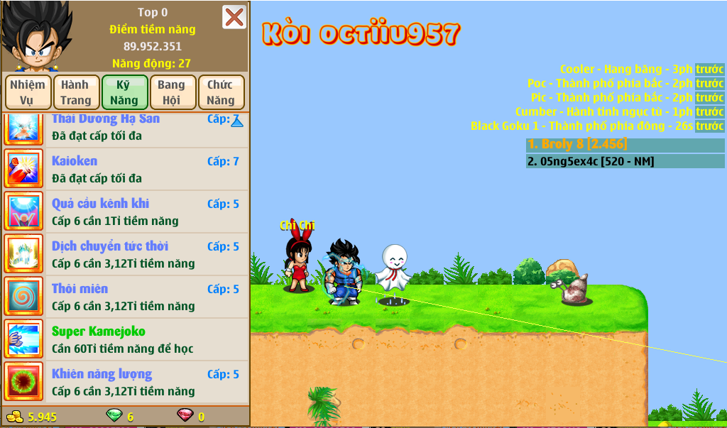 Nick Ngọc Rồng Online VIP giá rẻ, NickDaoQuan.Com, Shop Nick Ngọc Rồng