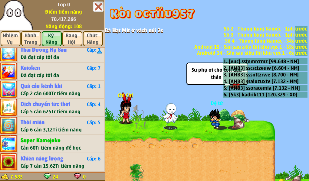 Nick Ngọc Rồng Online VIP giá rẻ, NickDaoQuan.Com, Shop Nick Ngọc Rồng