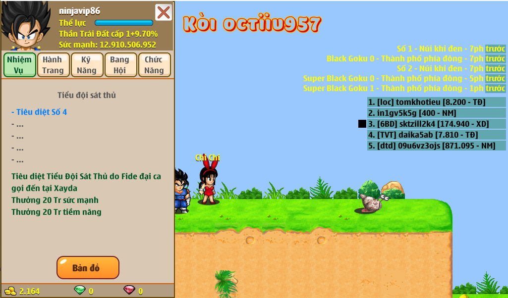 Nick Ngọc Rồng Online VIP giá rẻ, NickDaoQuan.Com, Shop Nick Ngọc Rồng