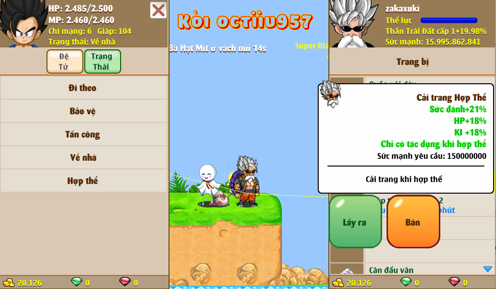 Nick Ngọc Rồng Online VIP giá rẻ, NickDaoQuan.Com, Shop Nick Ngọc Rồng