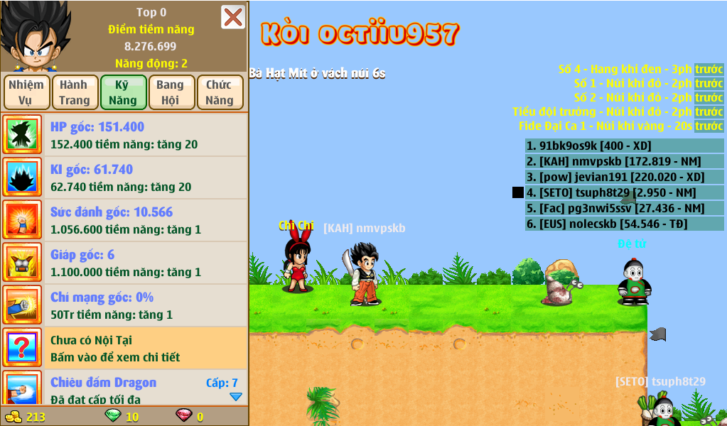 Nick Ngọc Rồng Online VIP giá rẻ, NickDaoQuan.Com, Shop Nick Ngọc Rồng