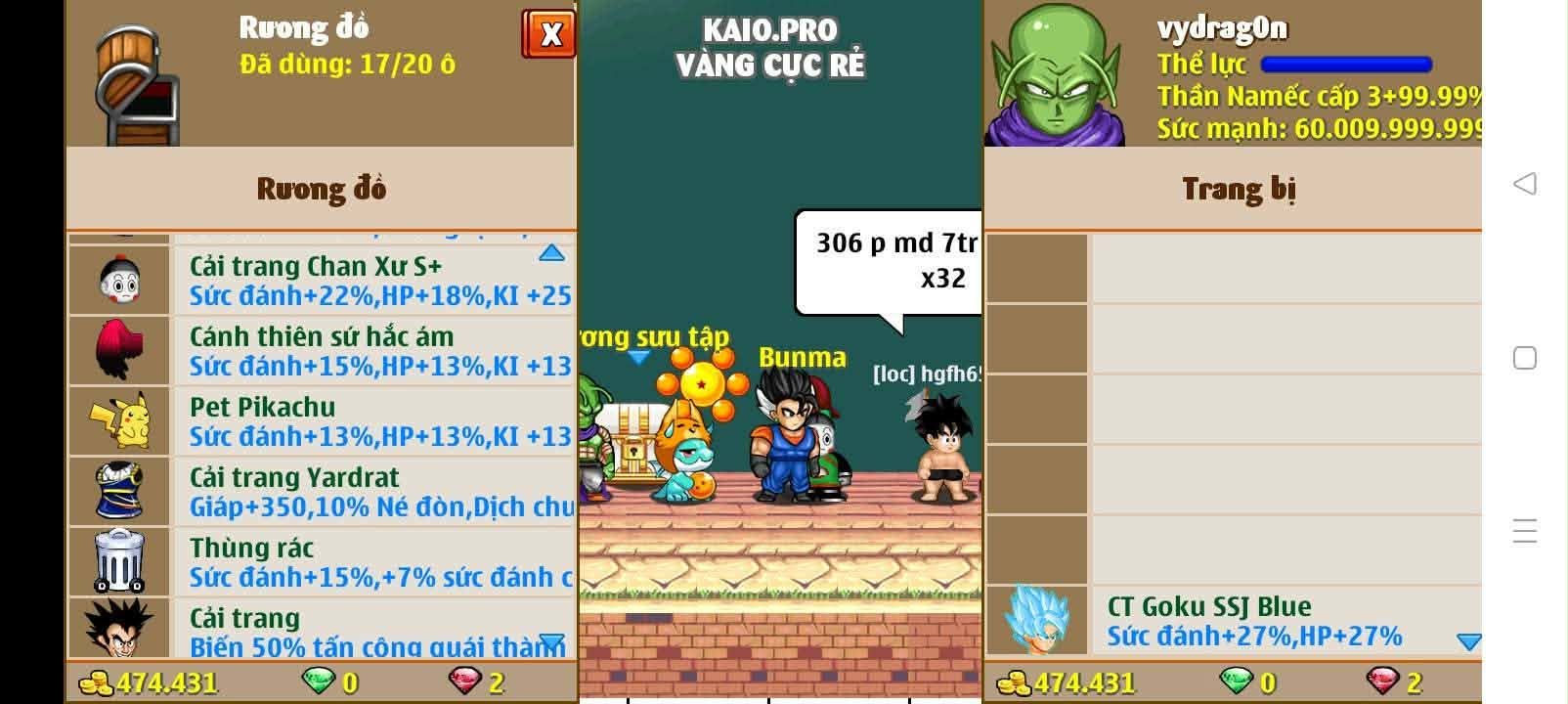 Nick Ngọc Rồng Online VIP giá rẻ, NickDaoQuan.Com, Shop Nick Ngọc Rồng