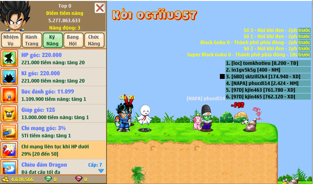 Nick Ngọc Rồng Online VIP giá rẻ, NickDaoQuan.Com, Shop Nick Ngọc Rồng