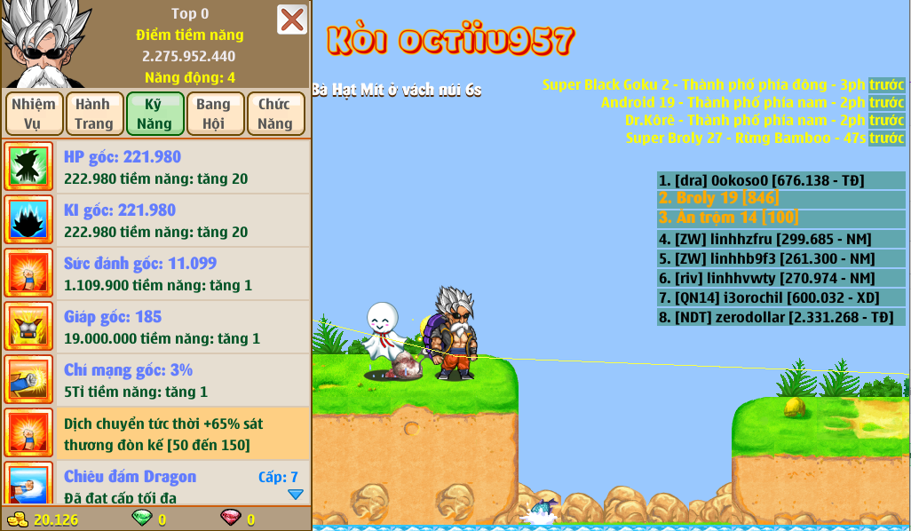 Nick Ngọc Rồng Online VIP giá rẻ, NickDaoQuan.Com, Shop Nick Ngọc Rồng