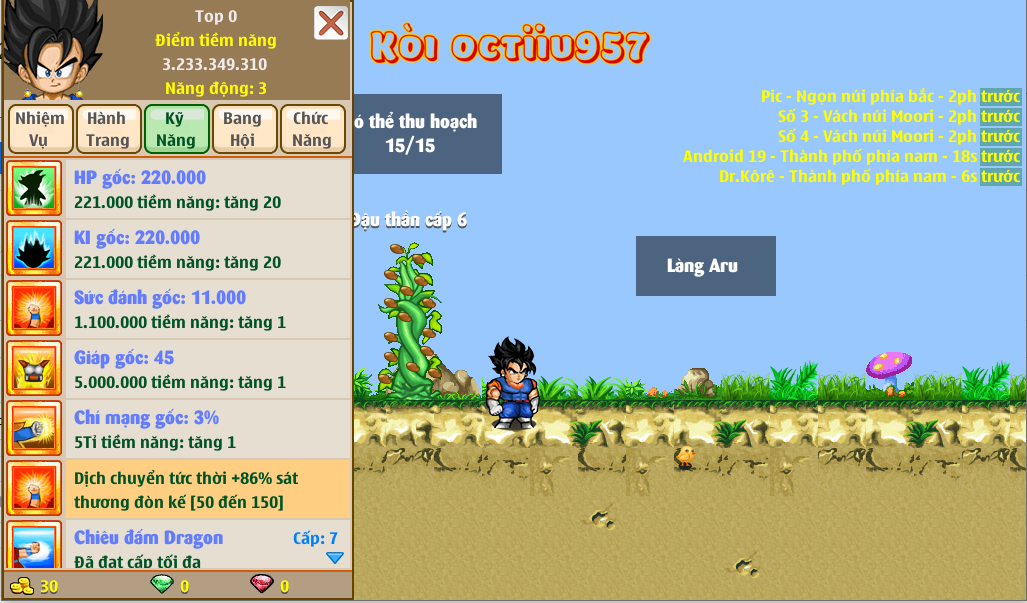 Nick Ngọc Rồng Online VIP giá rẻ, NickDaoQuan.Com, Shop Nick Ngọc Rồng