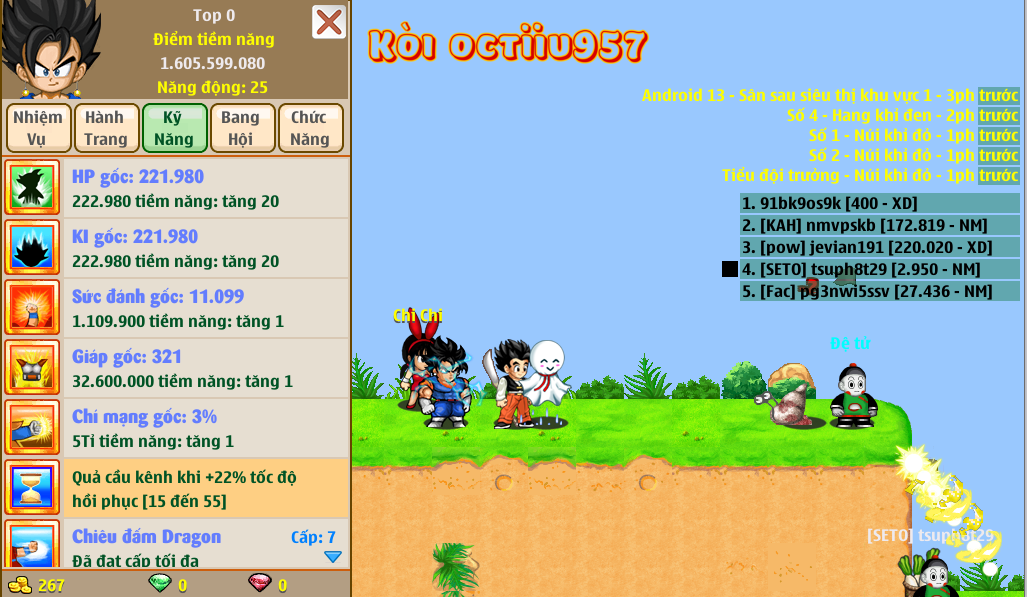 Nick Ngọc Rồng Online VIP giá rẻ, NickDaoQuan.Com, Shop Nick Ngọc Rồng