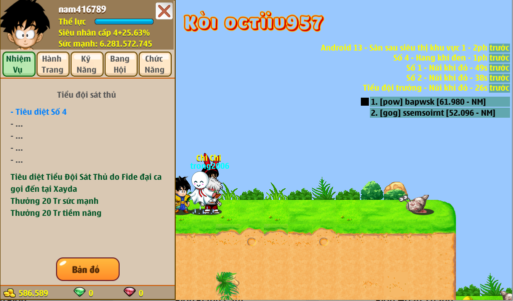 Nick Ngọc Rồng Online VIP giá rẻ, NickDaoQuan.Com, Shop Nick Ngọc Rồng