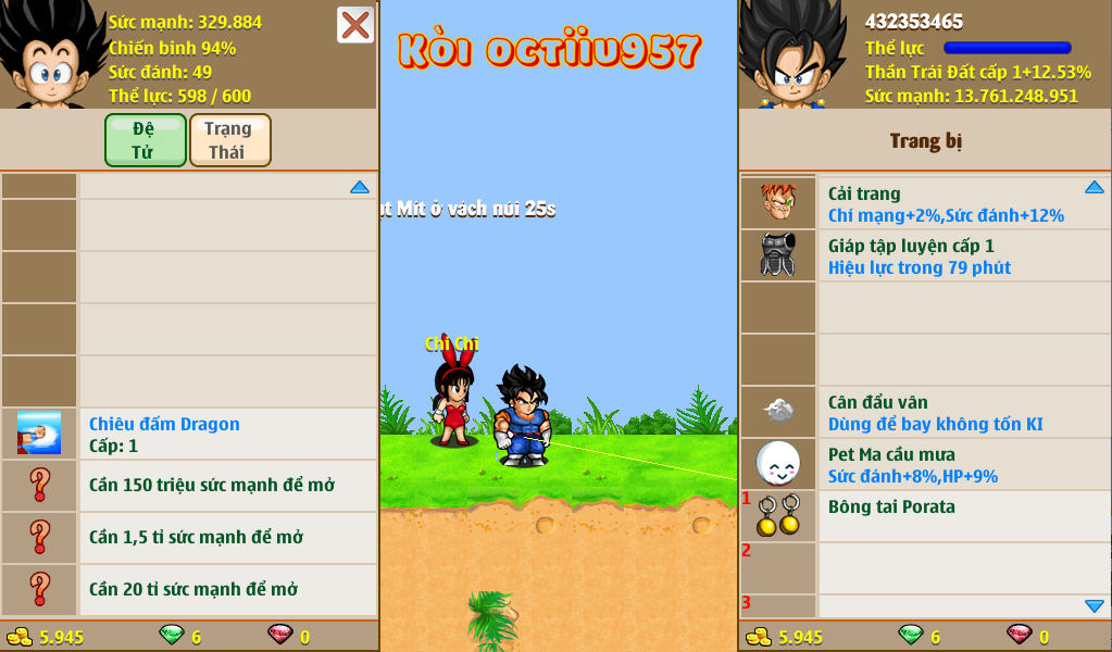 Nick Ngọc Rồng Online VIP giá rẻ, NickDaoQuan.Com, Shop Nick Ngọc Rồng