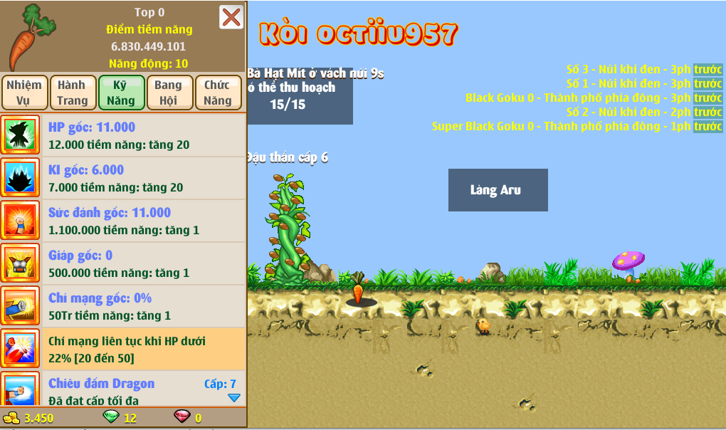 Nick Ngọc Rồng Online VIP giá rẻ, NickDaoQuan.Com, Shop Nick Ngọc Rồng