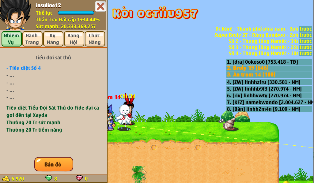 Nick Ngọc Rồng Online VIP giá rẻ, NickDaoQuan.Com, Shop Nick Ngọc Rồng