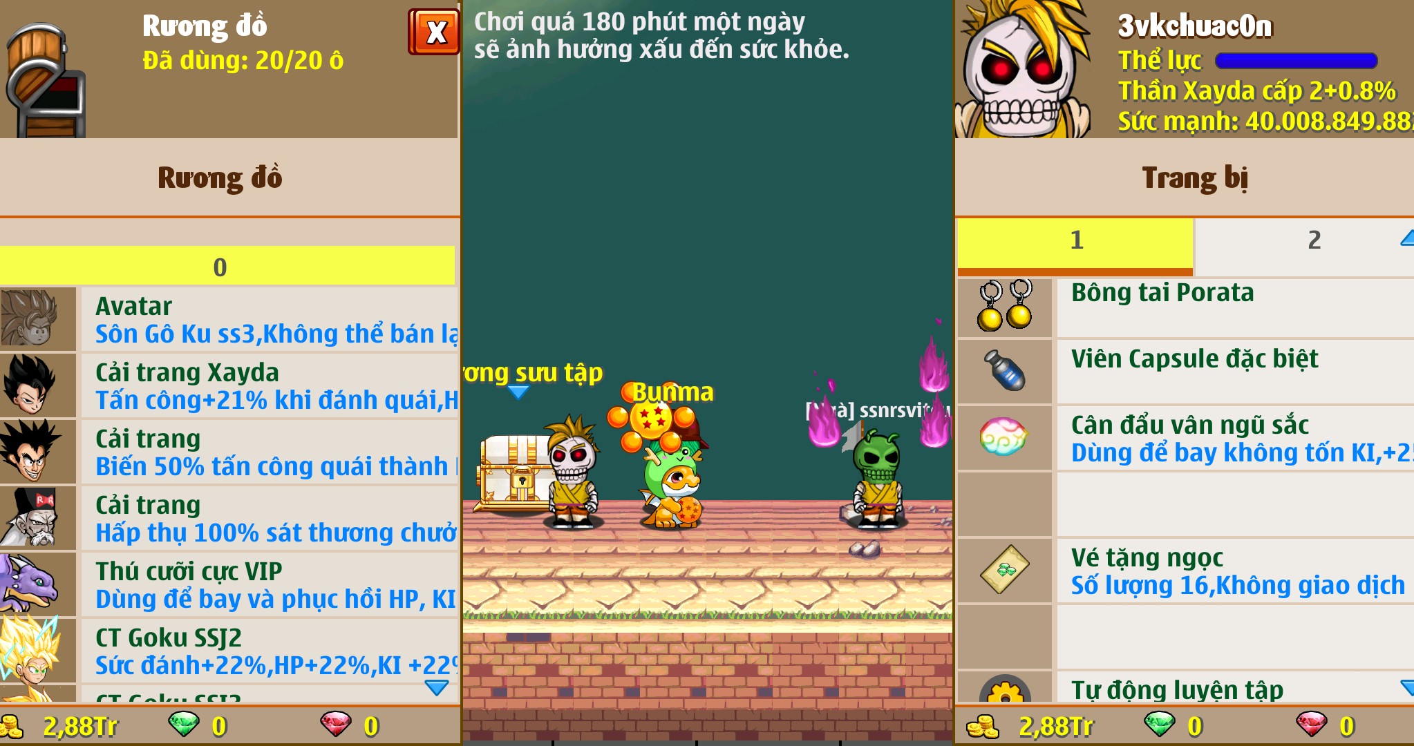 Nick Ngọc Rồng Online VIP giá rẻ, NickDaoquan.Vn, Shop Nick Ngọc Rồng