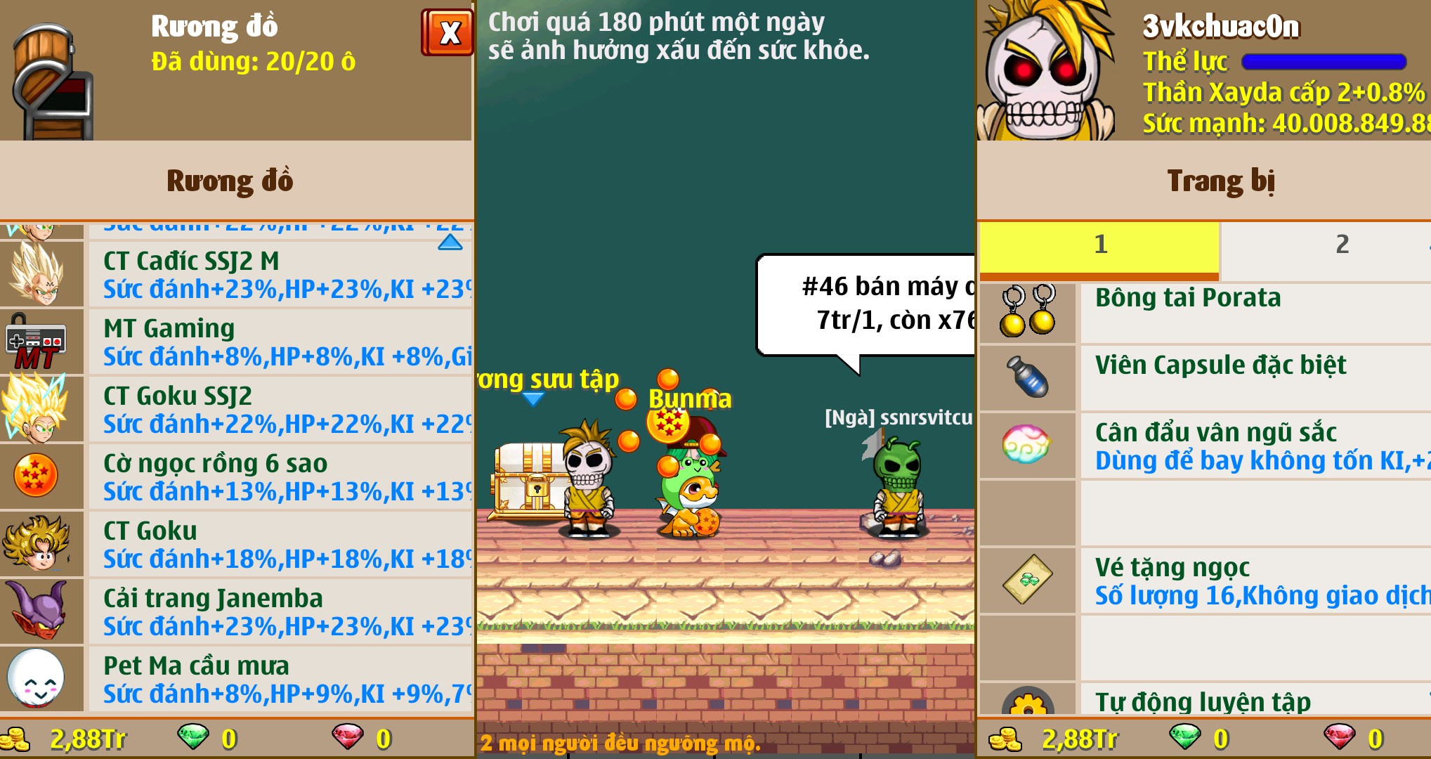 Nick Ngọc Rồng Online VIP giá rẻ, NickDaoquan.Vn, Shop Nick Ngọc Rồng