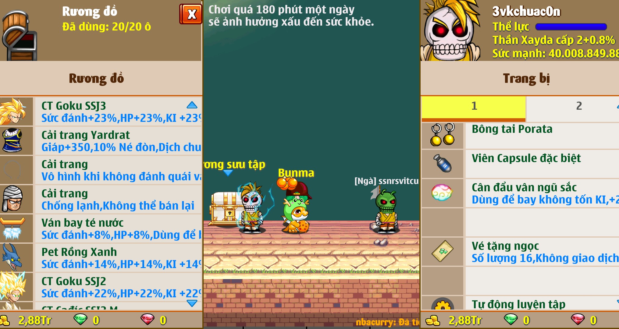 Nick Ngọc Rồng Online VIP giá rẻ, NickDaoquan.Vn, Shop Nick Ngọc Rồng