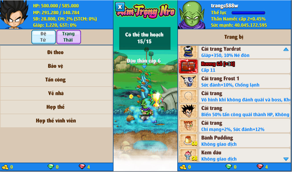 Nick Ngọc Rồng Online VIP giá rẻ, NickDaoQuan.Com, Shop Nick Ngọc Rồng