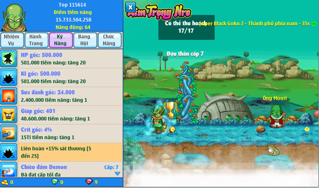 Nick Ngọc Rồng Online VIP giá rẻ, NickDaoQuan.Com, Shop Nick Ngọc Rồng