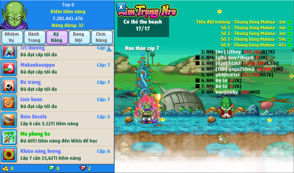 Nick Ngọc Rồng Online VIP giá rẻ, NickDaoQuan.Com, Shop Nick Ngọc Rồng