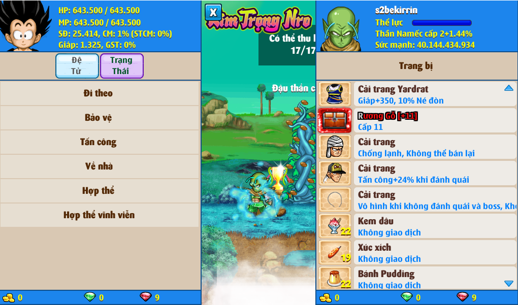 Nick Ngọc Rồng Online VIP giá rẻ, NickDaoQuan.Com, Shop Nick Ngọc Rồng