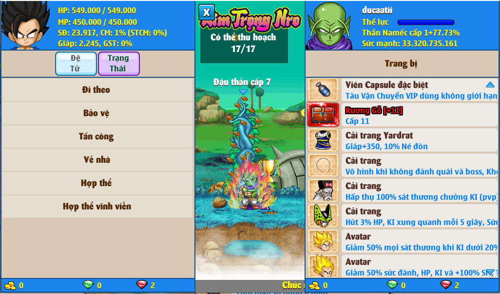 Nick Ngọc Rồng Online VIP giá rẻ, NickDaoQuan.Com, Shop Nick Ngọc Rồng