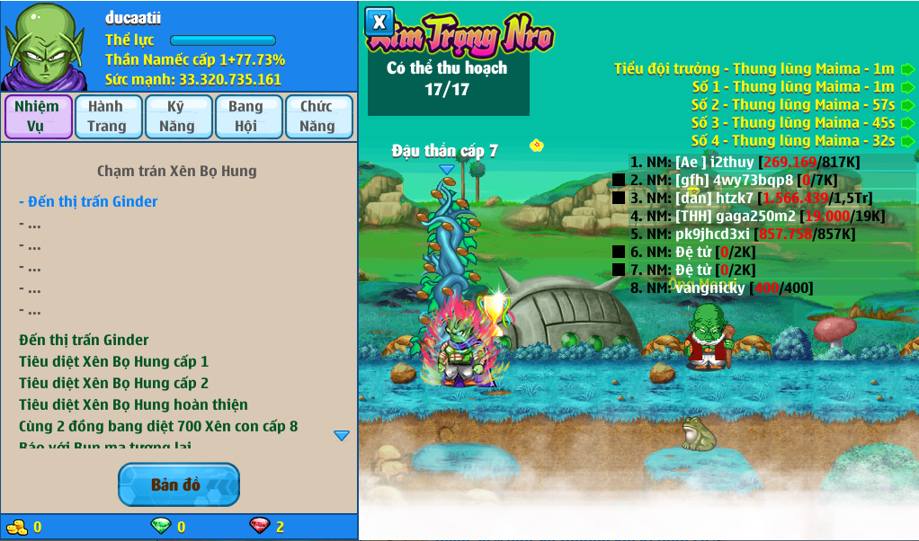 Nick Ngọc Rồng Online VIP giá rẻ, NickDaoQuan.Com, Shop Nick Ngọc Rồng