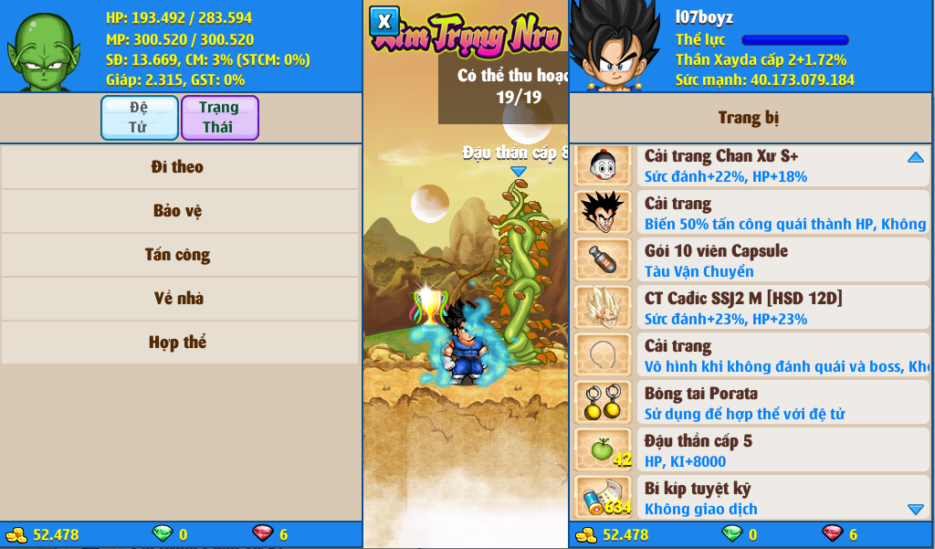 Nick Ngọc Rồng Online VIP giá rẻ, NickDaoQuan.Com, Shop Nick Ngọc Rồng