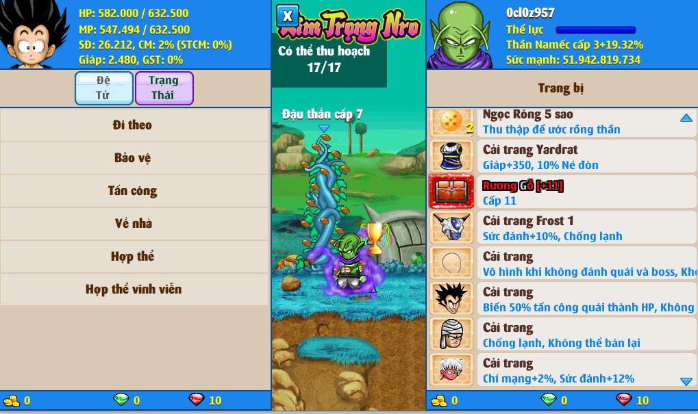 Nick Ngọc Rồng Online VIP giá rẻ, NickDaoQuan.Com, Shop Nick Ngọc Rồng