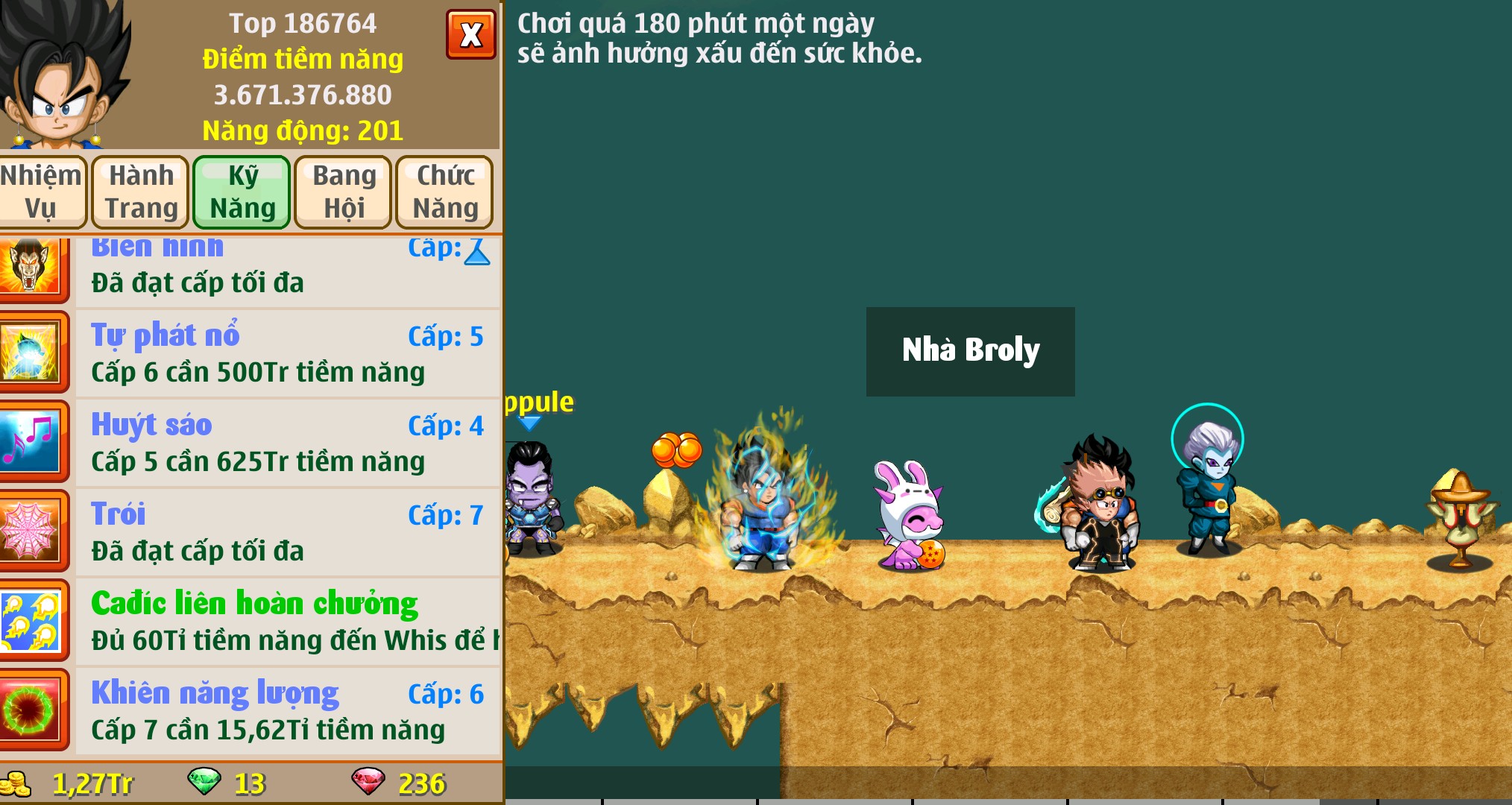 Nick Ngọc Rồng Online VIP giá rẻ, NickDaoquan.Vn, Shop Nick Ngọc Rồng