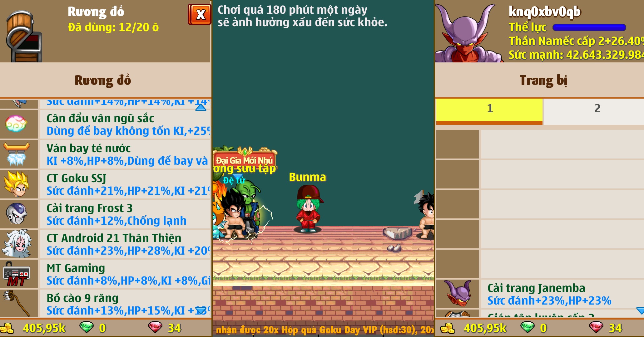 Nick Ngọc Rồng Online VIP giá rẻ, NickDaoquan.Vn, Shop Nick Ngọc Rồng