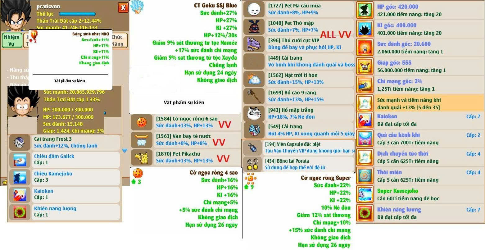 Nick Ngọc Rồng Online VIP giá rẻ, NickDaoquan.Vn, Shop Nick Ngọc Rồng