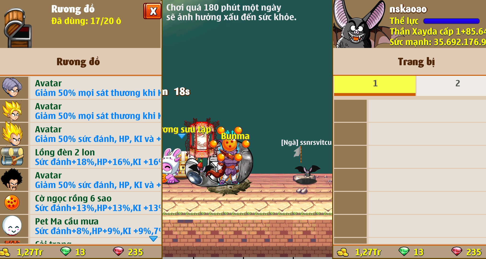 Nick Ngọc Rồng Online VIP giá rẻ, NickDaoquan.Vn, Shop Nick Ngọc Rồng