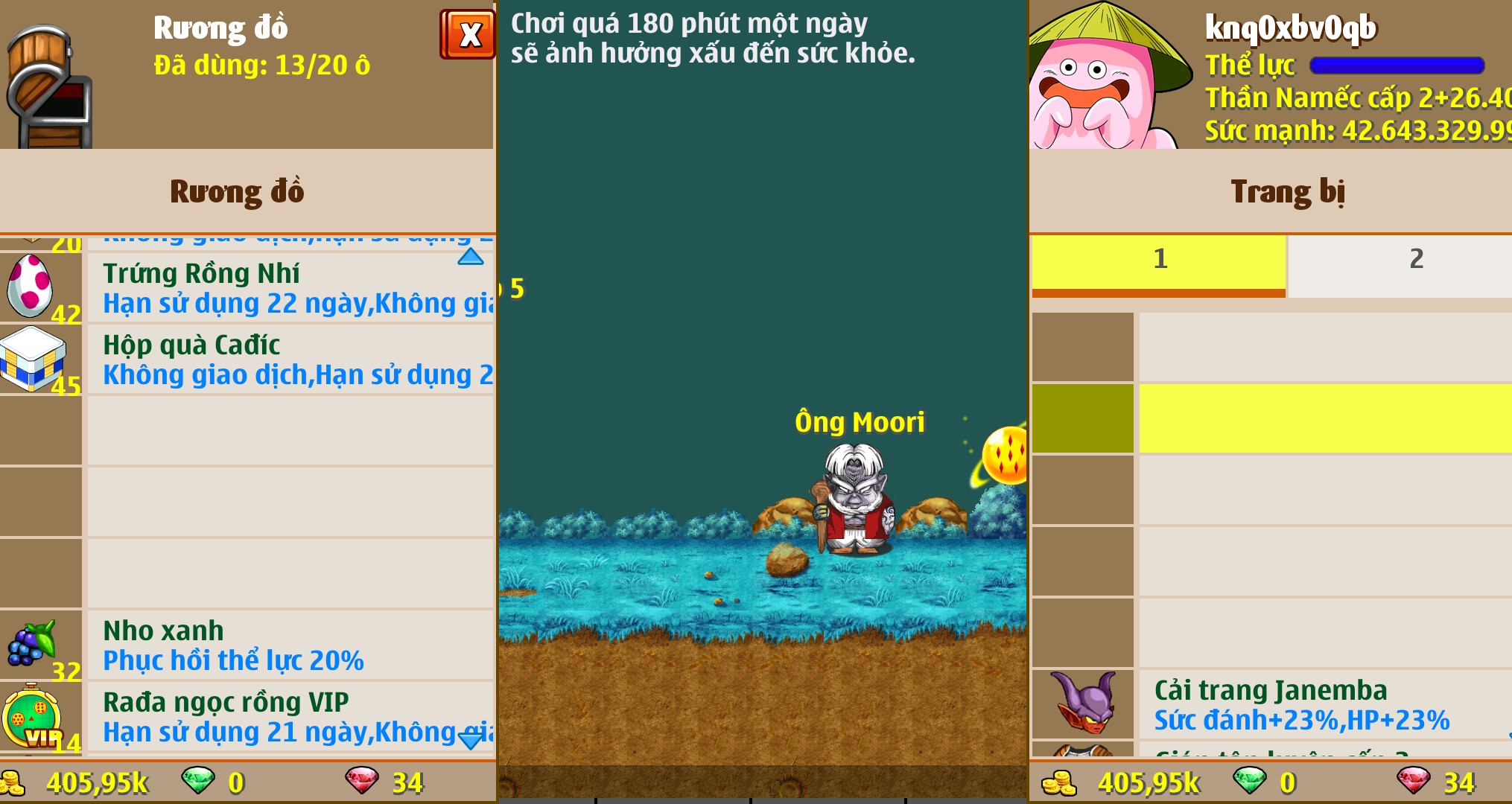 Nick Ngọc Rồng Online VIP giá rẻ, NickDaoquan.Vn, Shop Nick Ngọc Rồng