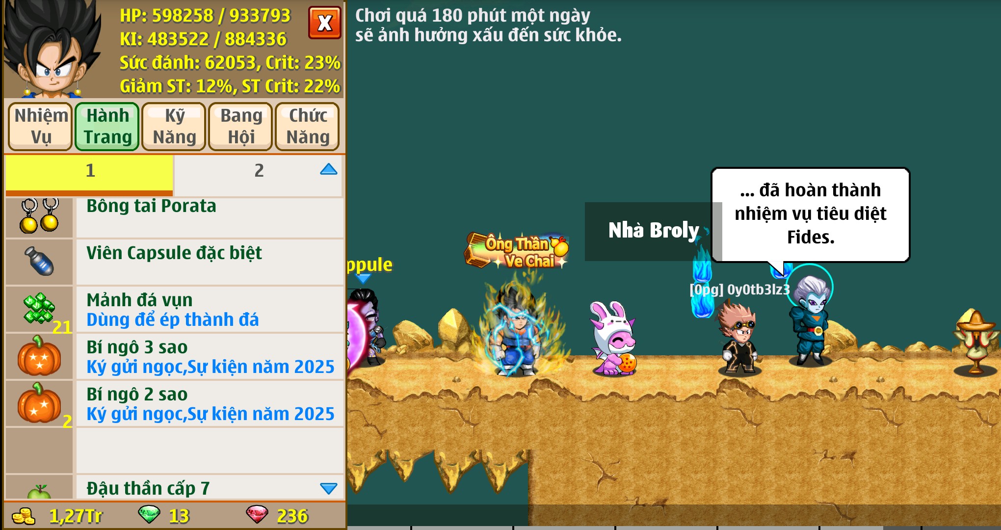 Nick Ngọc Rồng Online VIP giá rẻ, NickDaoquan.Vn, Shop Nick Ngọc Rồng