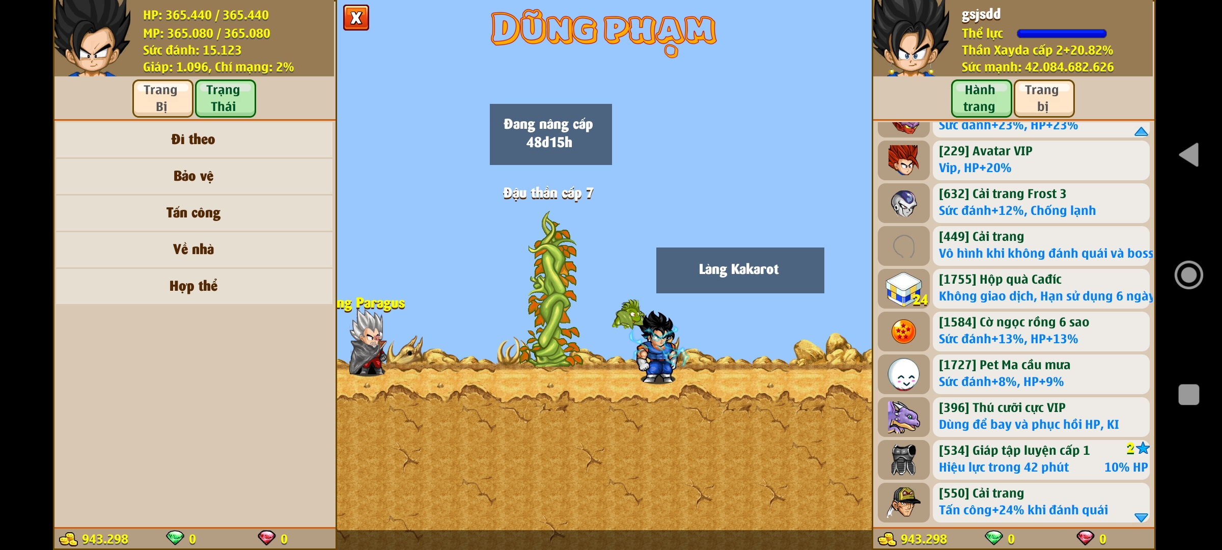 Nick Ngọc Rồng Online VIP giá rẻ, NickDaoQuan.Com, Shop Nick Ngọc Rồng