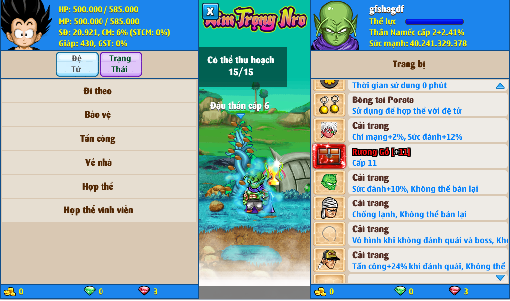 Nick Ngọc Rồng Online VIP giá rẻ, NickDaoQuan.Com, Shop Nick Ngọc Rồng