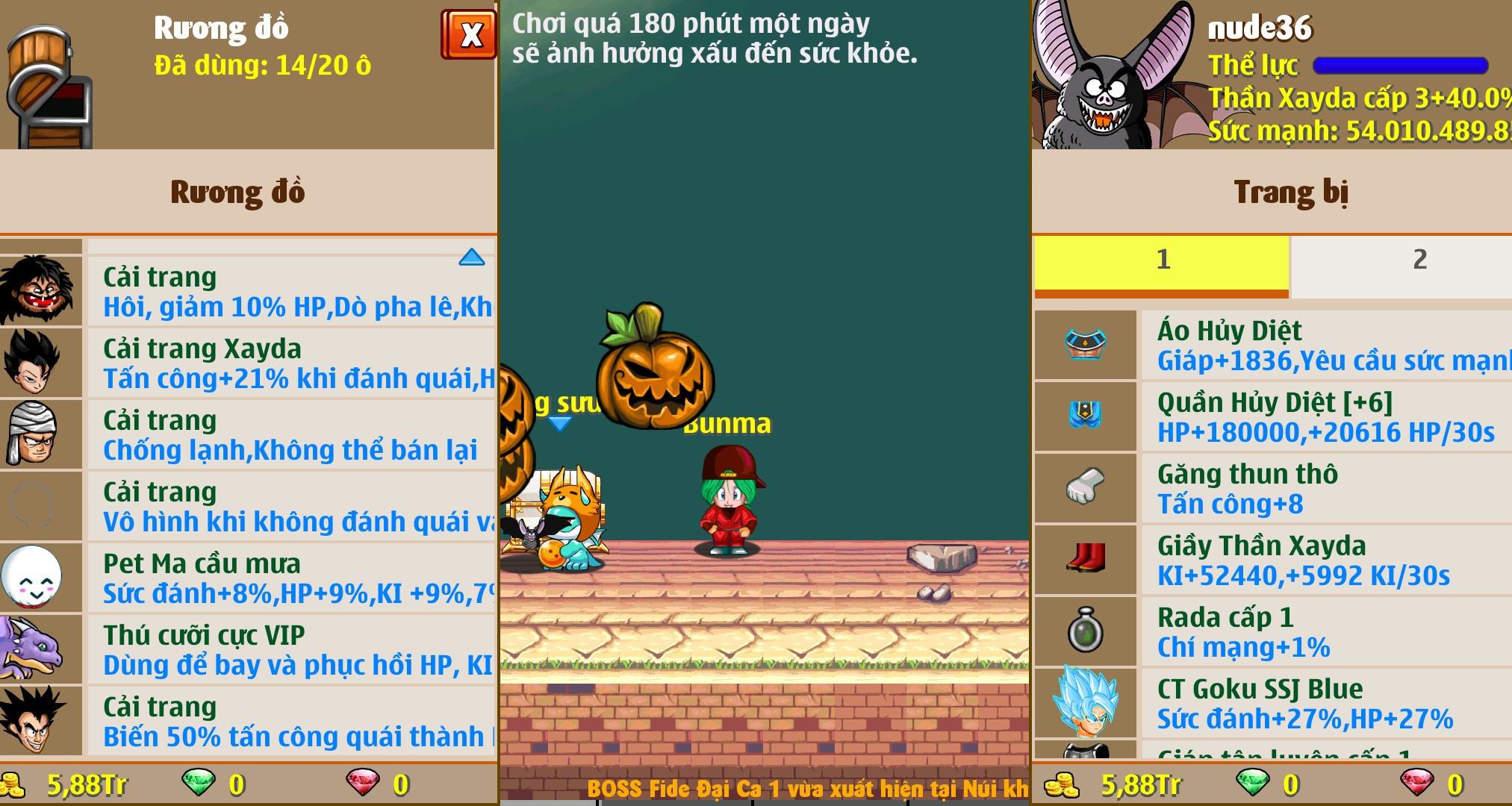 Nick Ngọc Rồng Online VIP giá rẻ, NickDaoquan.Vn, Shop Nick Ngọc Rồng