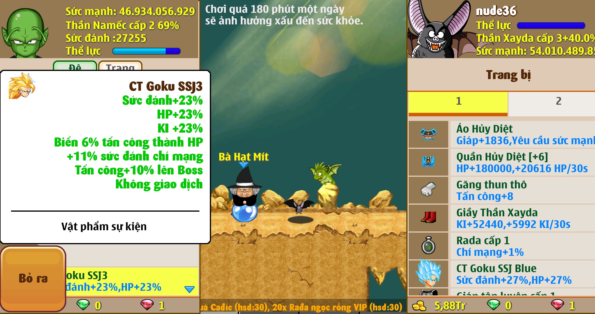 Nick Ngọc Rồng Online VIP giá rẻ, NickDaoquan.Vn, Shop Nick Ngọc Rồng