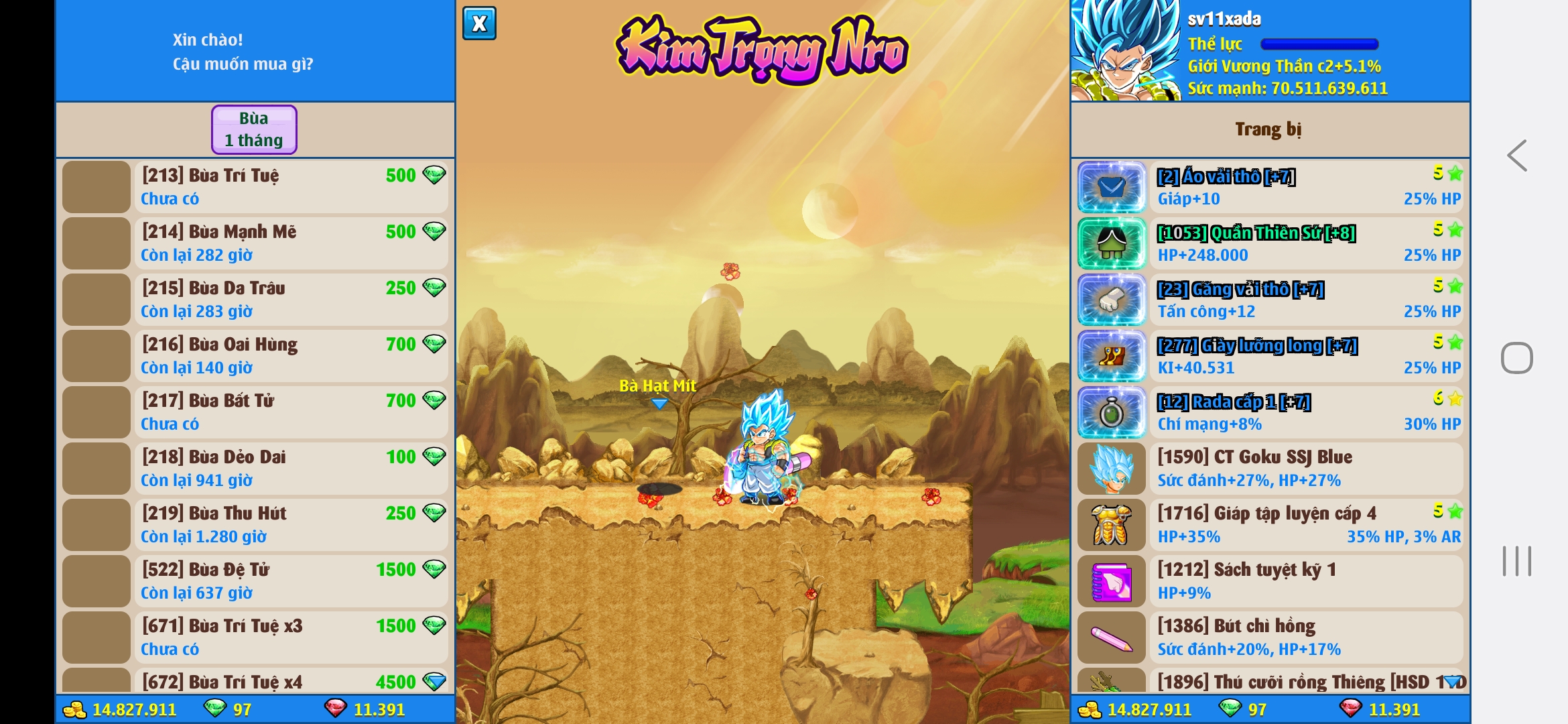 Nick Ngọc Rồng Online VIP giá rẻ, NickDaoQuan.Com, Shop Nick Ngọc Rồng